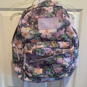 Jansport Superbreak Plus OG Backpack Classic School Purple Camo Authentic